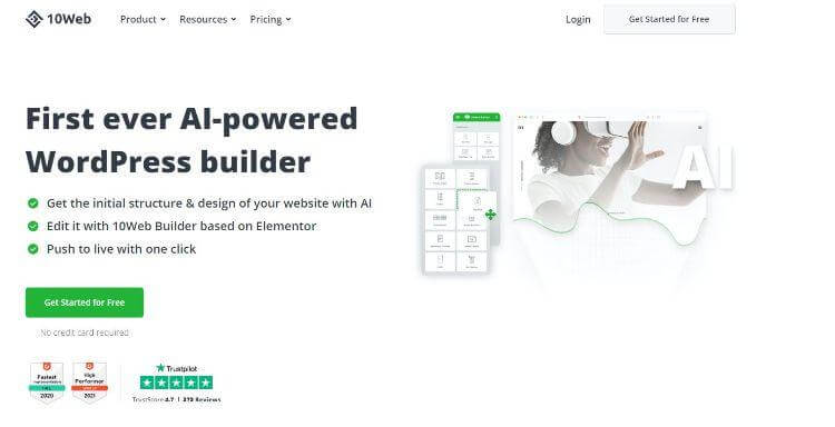 10web homepage