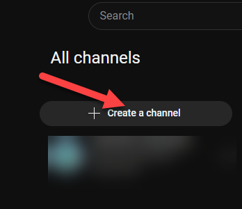 create a channel