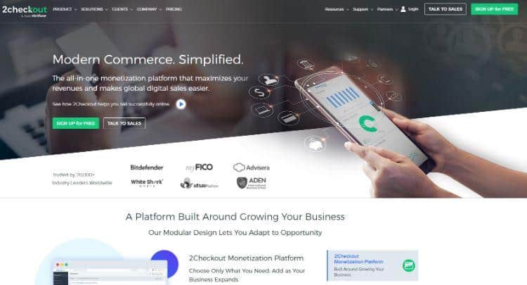 2checkout homepage