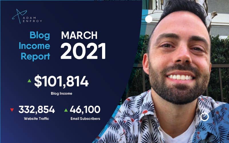 Blog Income Report for March 2021: How I Made $101,814 This Month