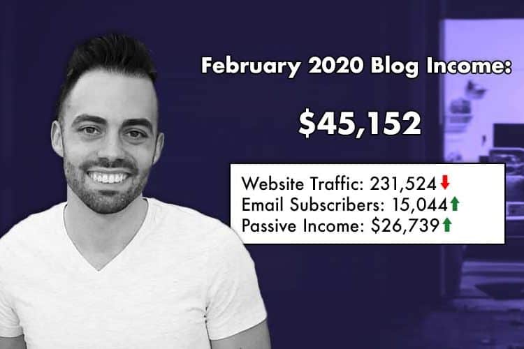 Blog Income Report for February 2020: How I Earned $45,152 This Month