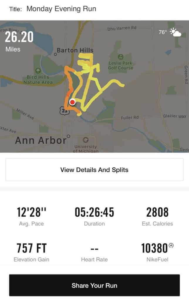 Adam Marathon Run
