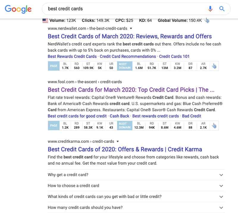 Affiliate Blog Google Search Example