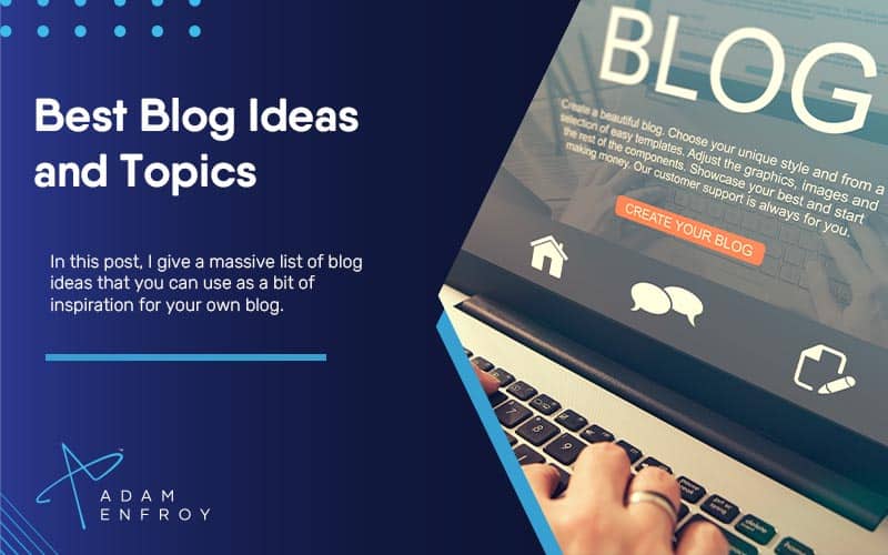 blog subject ideas