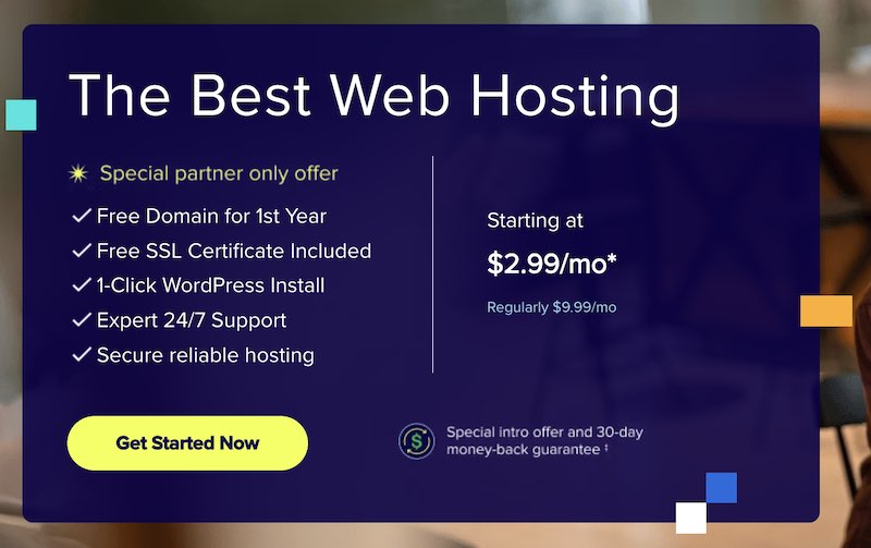 Bluehost Main Page