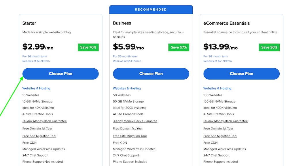 Bluehost Pricing 2025