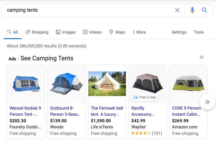 Google Shopping Ad