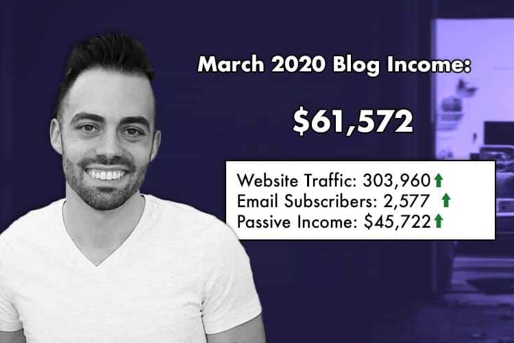 Blog Income Report for March 2020: How I Earned $61,572 This Month