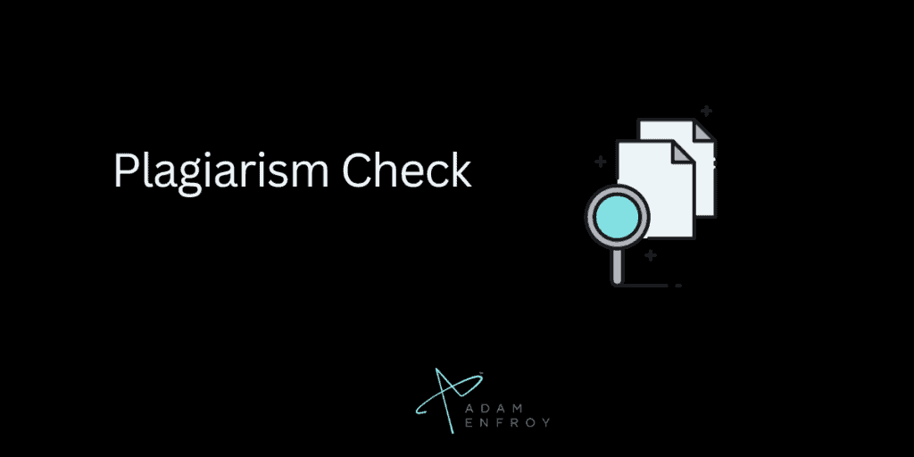 Plagiarism Check