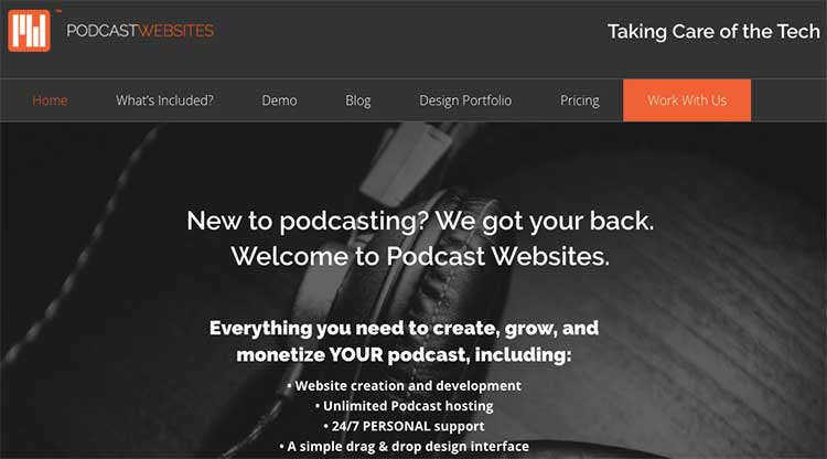 Podcast Websites Home Page