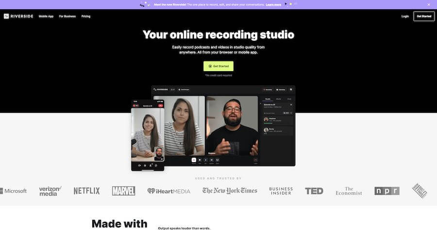 riveerside homepage