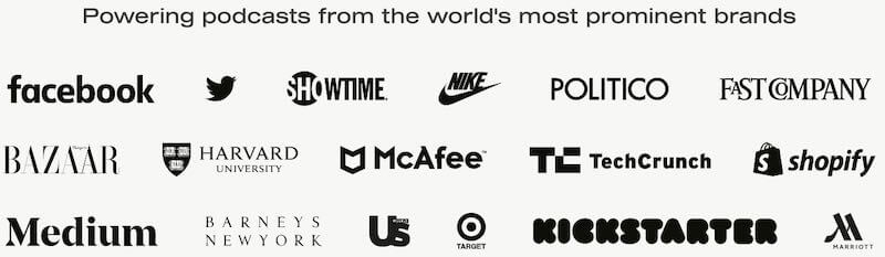 Simplecast Prominent Brands