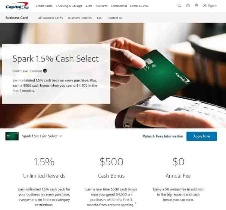 Spark 1.5% Cash Select