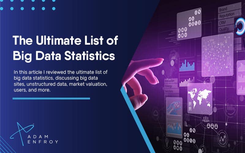 The Ultimate List of Big Data Statistics for 2022