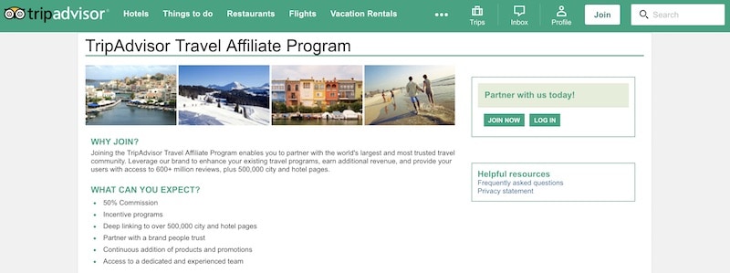 Travel Affiliate Programs Image