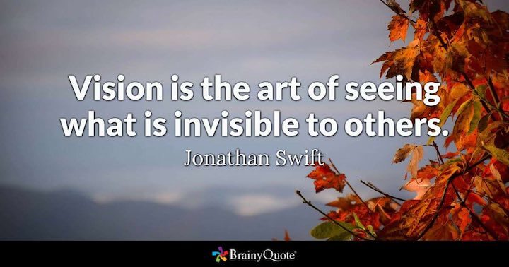 Citazione di visione da Jonathan Swift