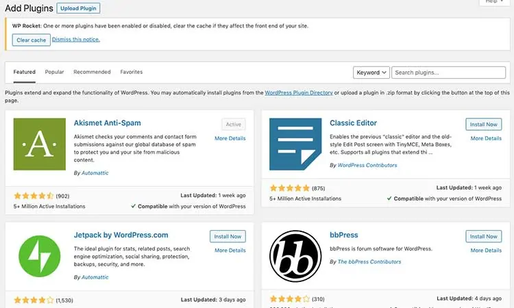 WordPress Plugins Directory