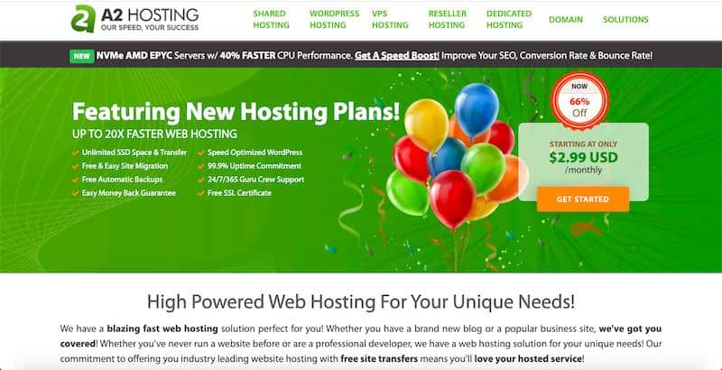 A2 Hosting feature image 