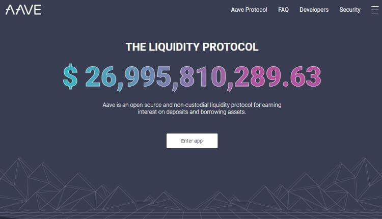 aave homepage