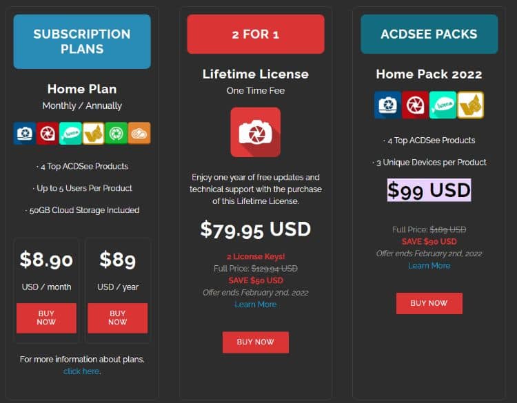 acdsee pricing