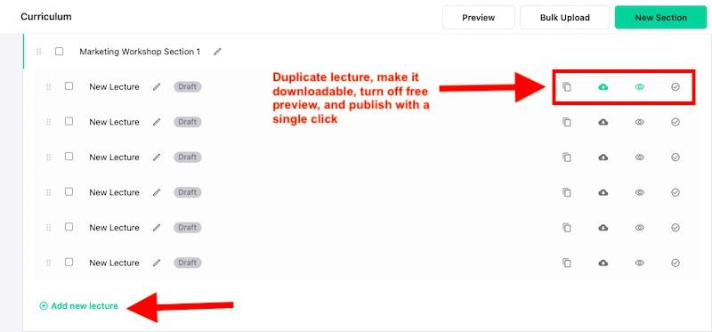 Adding New Lectures: Teachable