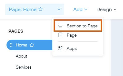 Adding new page