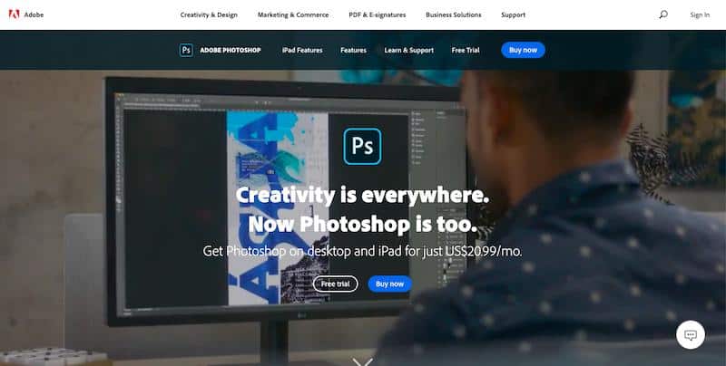 Adobe Photoshop best graphic design software