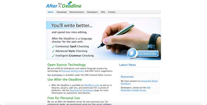 'After the Deadline' - error-free writing