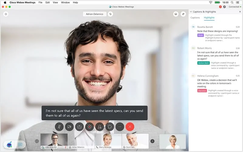 AI-powered Webex assistant