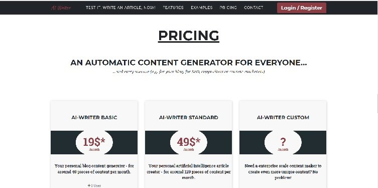 The Best AI Writer Software (2021): Artificial Intelligence Content – On My  Way Make Money Online