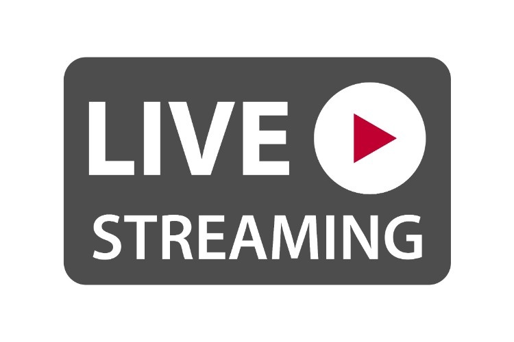 an icon displaying 'live streaming'
