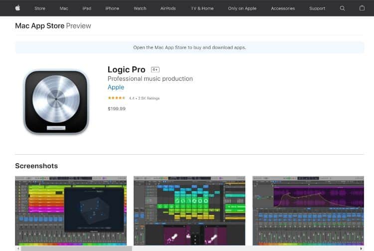 apple logic pro x pricing