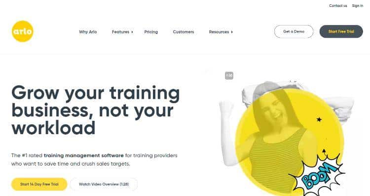 Arlo home page