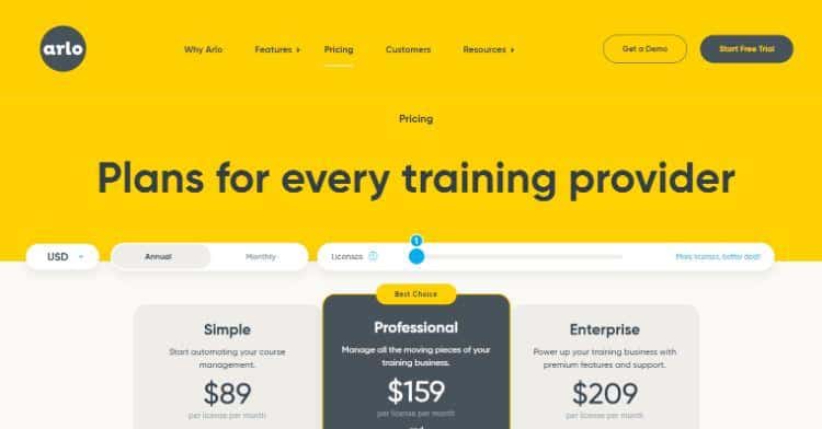 arlo pricing