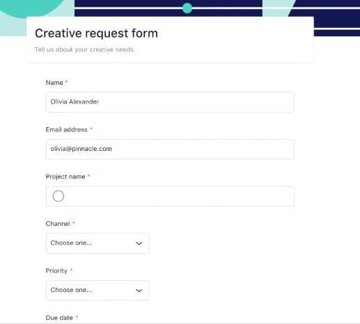 Asana: Request Form