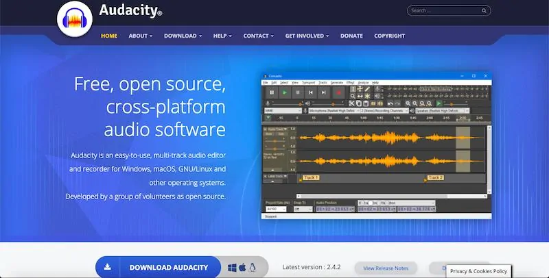 Audacity for windows 10