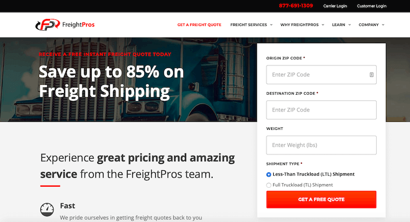 Best 3rd-Party Logistics Companies - FreightPros Form