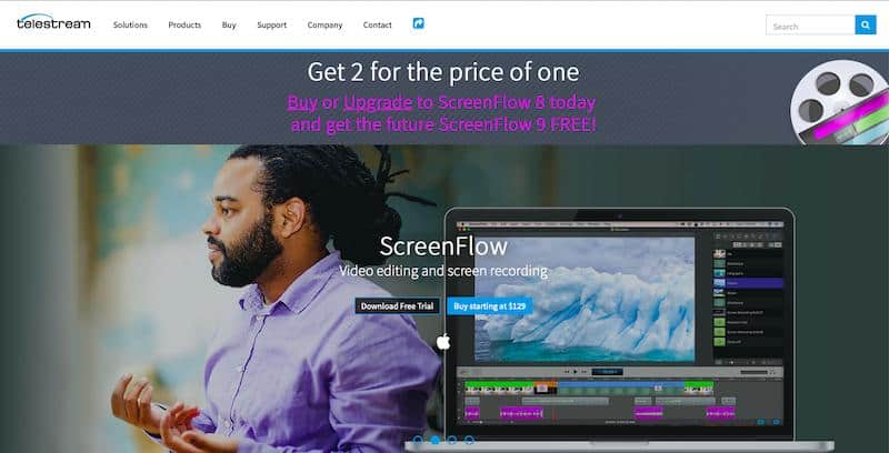 El mejor software de grabación de pantalla: Screenflow de Telestream 