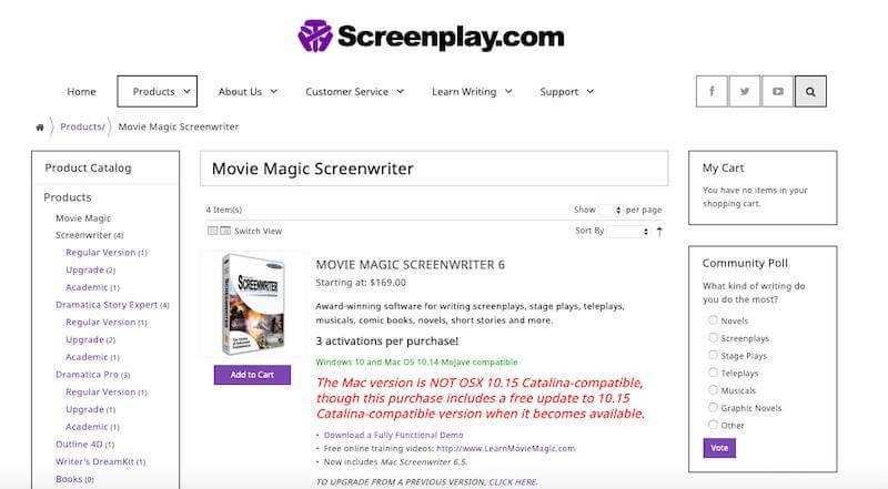 Best Screenwriting Software: Movie Magic