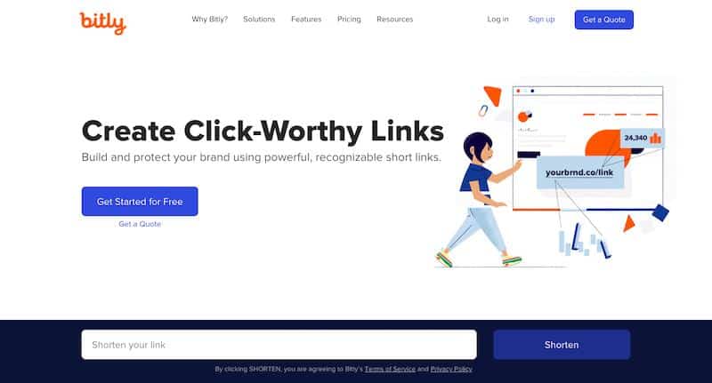 Bit.ly custom link shortener 