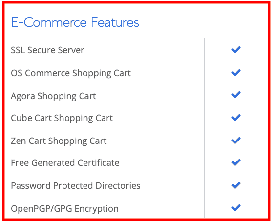 Bluehost: Web Hosting Review E-commerce Features 