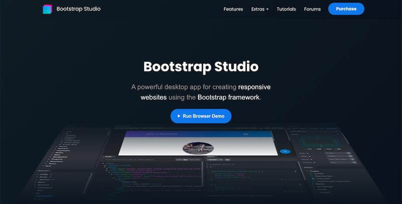 Bootstrap Studio - web design and development app 