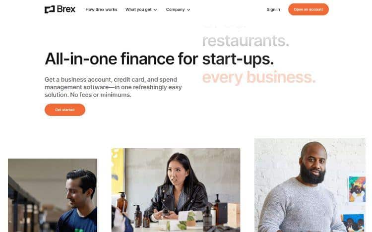 brex homepage