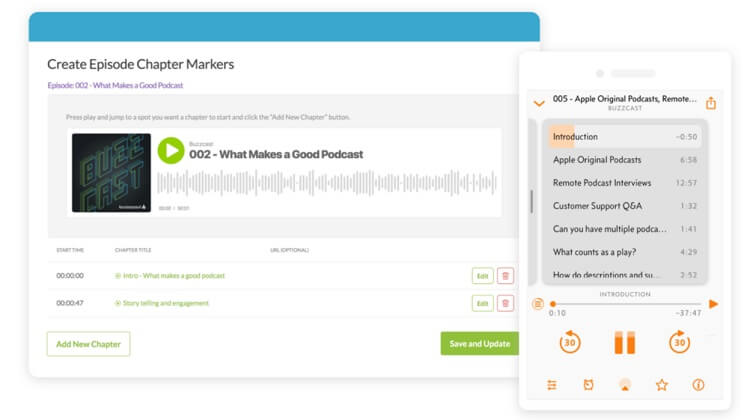 Buzzsprout episode markers