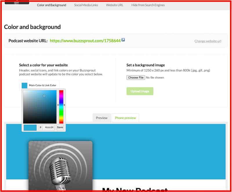 Buzzsprout website creation