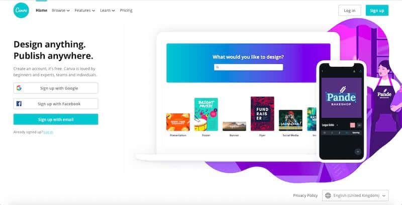 Canva mind mapping tool 