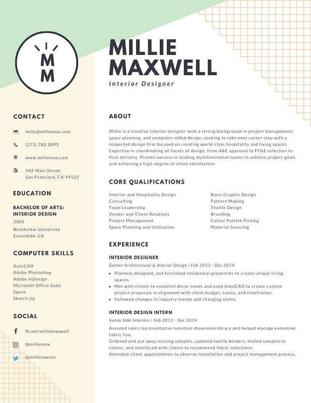 Canva Resume: Leadership Skills 