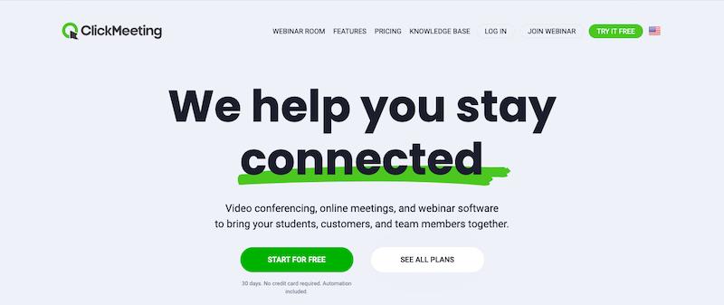 ClickMeeting: webinar platform