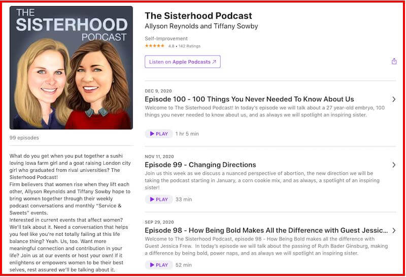 co-hosted podcast example