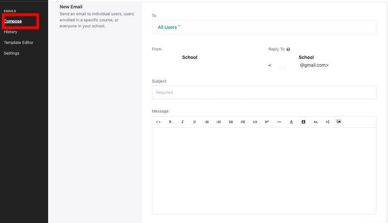 Compose new email